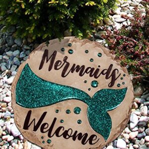 Spoontiques - Garden Décor - Welcome Friends Stepping Stone - Decorative Stone for Garden