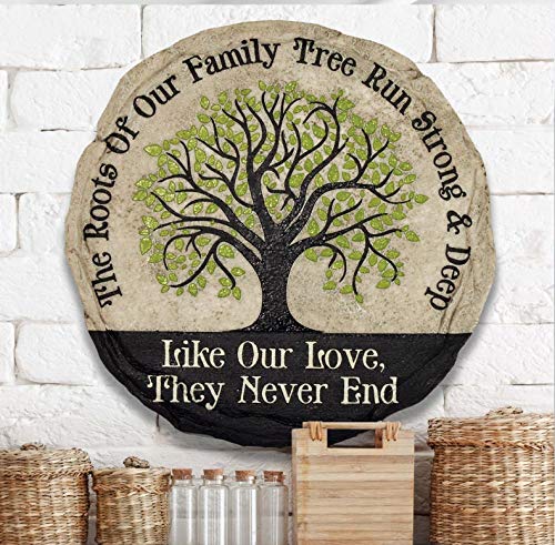 Spoontiques - Garden Décor - Welcome Friends Stepping Stone - Decorative Stone for Garden