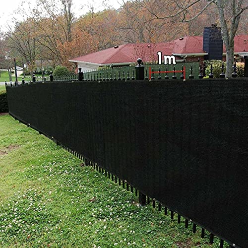 Black Shade Net 90% Sun Protection Shading Net with Grommet Garden Fence Privacy Screen Mesh Shade Cloth 2x3m 4x5m 4x6m 7x8m 3x5m ( Color : Black , Size : 1x4m )