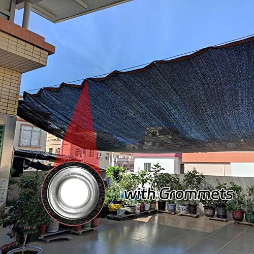 Black Shade Net 90% Sun Protection Shading Net with Grommet Garden Fence Privacy Screen Mesh Shade Cloth 2x3m 4x5m 4x6m 7x8m 3x5m ( Color : Black , Size : 1x4m )