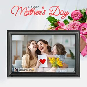 32GB 15.6inch FRAMEO Digital Photo Frame with 1920x1080 FHD IPS LCD Touch Screen, Dual-WiFi Share Photos & Videos Via Frameo App, Support USB Drive/SD Card Extend Storage, Motion Sensor, Auto-Rotate