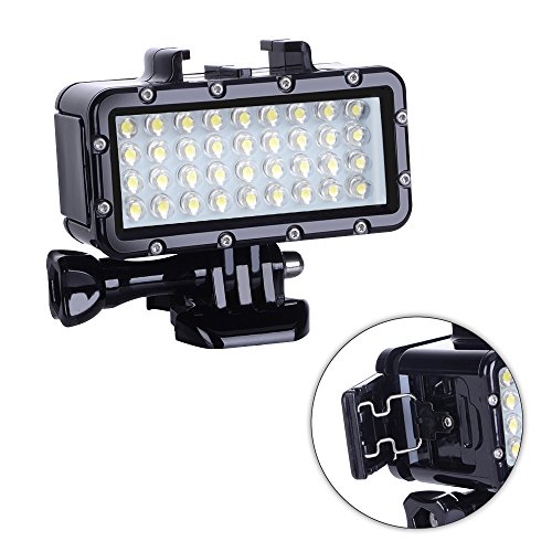 Suptig Diving Light High Power Dimmable Waterproof LED Video Light Fill Night Light Diving Underwater Light Waterproof 147ft for Gopro Hero 11 Hero 10 Hero 9 Hero 8 Hero 7 Hero 5/6/5S/4/3+Action Cam