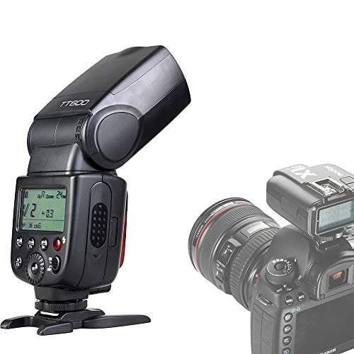 Godox TT600 Camera Flash Speedlite Master Slave Off GN60 Built-in 2.4G Wireless X System Transmission Compatible for Canon, Nikon, Pentax, Olympus, Fuji and Other DSLR Camera with Standard Hotshoe