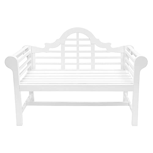 Achla Designs 125-0002 Lutyens Garden, 4 ft White Bench, 48-in L