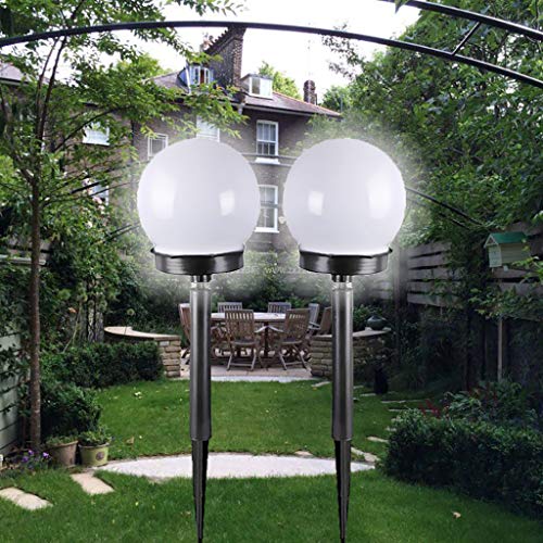 LED Yard Path Power Garden 2Pcs Light Patio Road CZ Ball Outdoor Solar Lamp LED Light 10 Led Light String