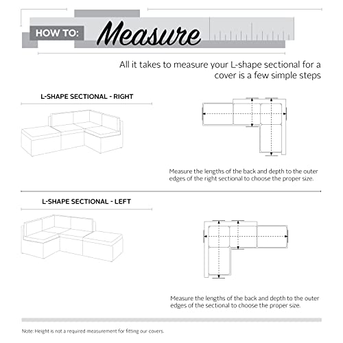 Classic Accessories Veranda Water-Resistant 115 Inch Patio Right-Facing Sectional Lounge Set Cover, Patio Furniture Covers