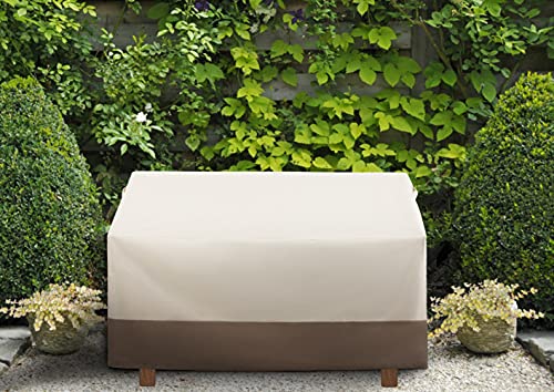 PHI VILLA 77" L x 34" W x31 H Outdoor Loveseat Cover,Patio Bench Cover Waterproof for Loveseat, Bench, Sofa, Medium