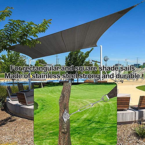 yofit Shade Sail Hardware Kit 5 inch for Triangle Rectangle Sun Shade Sail Installation, 304 Grade Stainless for Garden Outdoors, 80 Pcs (80 pcs)