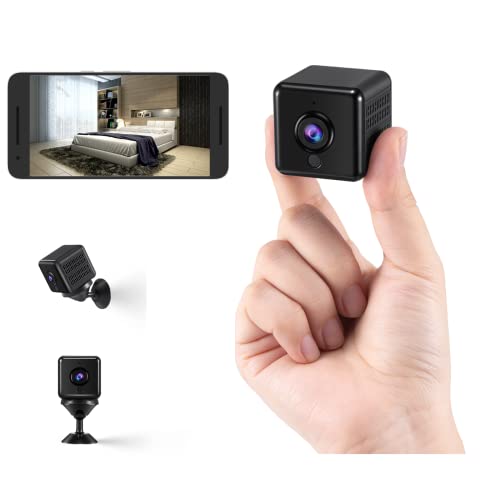 Ebarsenc Hidden Camera - Spy Camera 4K Mini Security Cameras/Wireless WiFi Camera/Indoor Home Camera/Battery Operated Tiny Camera/Surveillance Camera with Motion Detection and Night Vision/Pet Camera