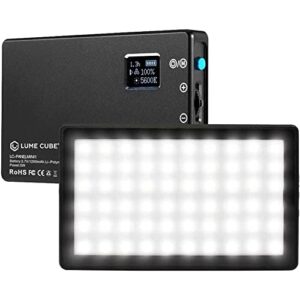 Lume Cube Bicolor Panel Mini LED Light for Professional DSLR Cameras | Adjustable Panel Mini, LCD Display | Photo and Video Lighting, Long Battery Life | Fits Sony, Nikon, Canon, Fuji, Panasonic