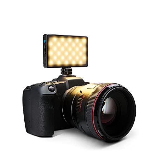 Lume Cube Bicolor Panel Mini LED Light for Professional DSLR Cameras | Adjustable Panel Mini, LCD Display | Photo and Video Lighting, Long Battery Life | Fits Sony, Nikon, Canon, Fuji, Panasonic