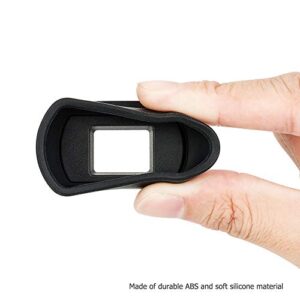 Kiwifotos Long Soft Viewfinder Eyecup Eyepiece for Canon EOS 90D 80D 70D 60D 77D 6D Mark II 5D Mark II Rebel T7 T6 T5 T100 T8i T7i T6s T6i T5i T4i T3i T2i T1i SL3 SL2 SL1 4000D 50D 40D 30D and More