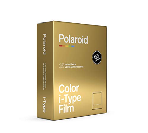 Polaroid Now Black I-Type Instant Camera - Golden Gift Box Camera + Film Bundle (6151)