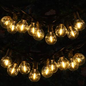 ilikable led outdoor string lights – waterproof 32ft g40 globe string lights with 30+3 bulbs patio string lights hanging for backyard garden porch bistro wedding party christmas, ul listed, warm white