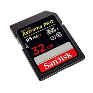 SanDisk Extreme PRO 32GB up to 95MB/s UHS-I/U3 SDHC Flash Memory Card - SDSDXPA-032G-X46