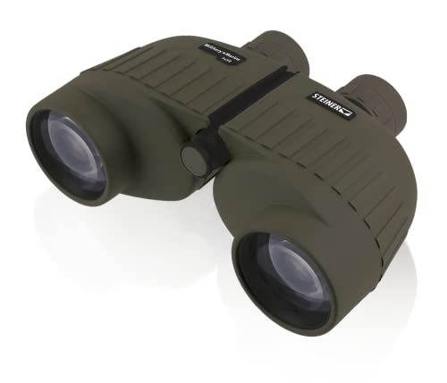 Steiner Military-Marine Series Binoculars, Lightweight Tactical Precision Optics for Any Situation, Waterproof, Green, 7x50