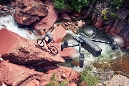 Parrot PF728000 ANAFI Drone, Foldable Quadcopter Drone with 4K HDR Camera, Compact, Silent & Autonomous, Realize your shots with a 180° vertical swivel camera, Dark Grey