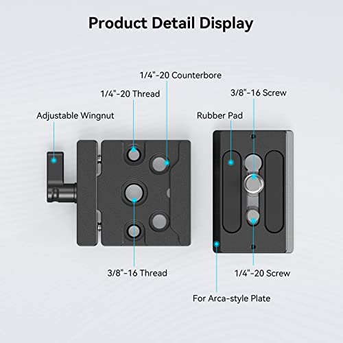 SMALLRIG DSLR and Mirrorless Quick Release Clamp and Plate for Arca Standard - 2280