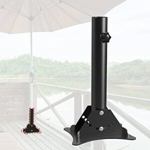 nixface mount umbrella holder – umbrella base stand fit for patio, garden,table,deck,wooden fence