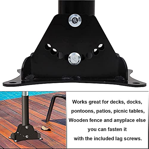 NIXFACE Mount Umbrella Holder - Umbrella Base Stand Fit for Patio, Garden,Table,Deck,Wooden Fence