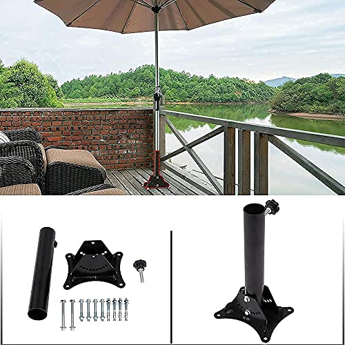 NIXFACE Mount Umbrella Holder - Umbrella Base Stand Fit for Patio, Garden,Table,Deck,Wooden Fence