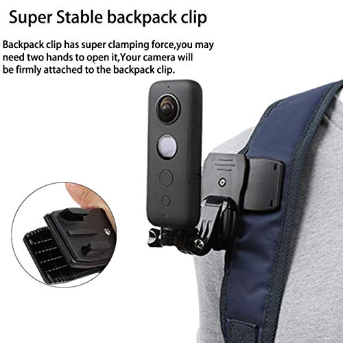 Accessories Kit for Insta360 One X3/X2/X, One R, X and GoPro Hero 9,New Quick Release Head Strap Mount + Chest Mount Harness + Backpack Clip Holder + 360°Rotating Wrist Strap