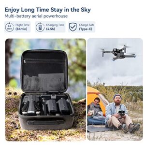 Ruko F11GIM2 Drone with Camera for Adults 4K, 3-Axis Gimbal+EIS, 9800ft Long Range, 84 Min Flight Time, 3 Batteries, GPS Auto Return Home, Follow Me, Waypoint, Point of Interest