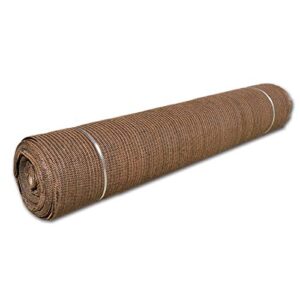 fence4ever 6ft x 50ft brown sunscreen cuttable shade fabric roll 95% uv block