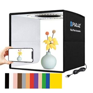 foldable photo box portable studio kit 12 background colors led dimmable photography light box 25 cm photo props equipment