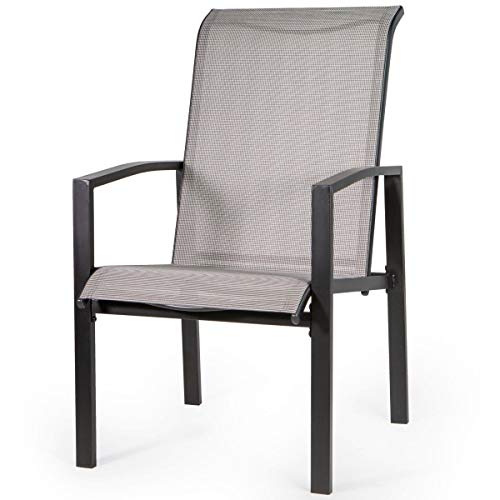 Barton 5pc Outdoor Dining Table and Chairs Set Patio Mesh Dining (4) Chairs Garden Patio Furniture UV-Resistant Mesh