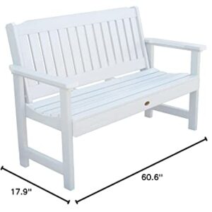 Highwood AD-BENW1-WHE Lehigh Garden Bench, 5 Feet, White