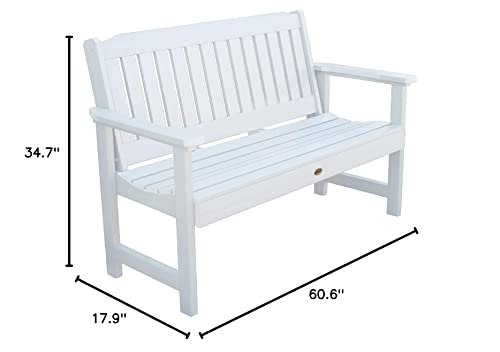 Highwood AD-BENW1-WHE Lehigh Garden Bench, 5 Feet, White