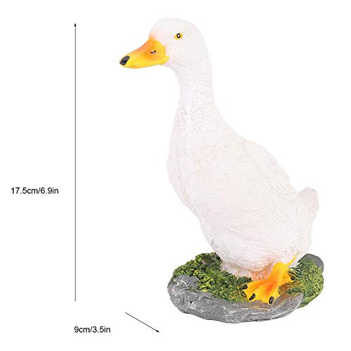 Pbzydu Garden Decoration Synthetic Resin Animal Ornament, Non-Toxic and Safe Duck Statue, Flexible Simulation for Shopping Mall Park Decoration Courtyard Bay Kids Toys