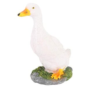 Pbzydu Garden Decoration Synthetic Resin Animal Ornament, Non-Toxic and Safe Duck Statue, Flexible Simulation for Shopping Mall Park Decoration Courtyard Bay Kids Toys