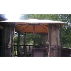 Garden Winds 11 x 9 Curved Corner Panel Gazebo Replacement Canopy Top Cover