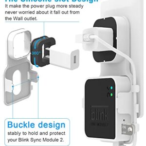 256GB USB Flash Drive and Outlet Wall Mount for Blink Sync Module 2, Save Space and Easy Move Mount Bracket Holder for Blink Outdoor Indoor Security Camera (Blink Sync Module 2 is NOT Included)