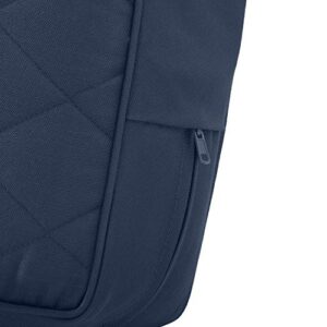 Classic Accessories Montlake FadeSafe Water-Resistant 42 x 18 x 3 Inch Outdoor Quilted Bench Cushion, Patio Furniture Swing Cushion, Navy, Patio Loveseat Cushion