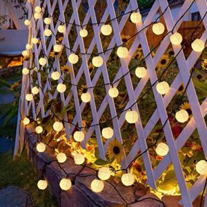 ShuoMei 24Pcs Solar Chinese Lantern String Lights, Chinese New Year Decorations 2023, Decorative Hanging LED Light, Christmas Lights Outdoor for Patio, Garden, Yard, Christmas Decoration (Warm White)