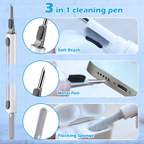 Cleaner kit for Airpods, Airpod Pro Cleaning Pen Soft Brush for Airpods Pro 1 2, 20pcs Earbuds Cleaning kit for Phone Charging Port,Earphones,Earbuds, Laptop,Smartwatch,Camera Lens