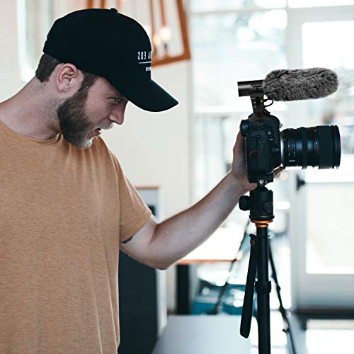 tikysky Camera Microphone, M-1 Video Microphone for DSLR Interview Shotgun Mic for Canon Nikon Sony Fuji Videomic with Windscreen 3.5mm Jack