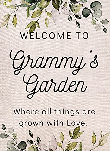 Grandma Gift Garden Flag Vertical Double Sized, Nana Gift Summer Holiday Yard Flag Outdoor Decoration 12.5 x 18 Inch