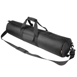 hemmotop tripod carrying case bag 31.5x7x7in/80x18x18cm heavy duty with storage bag and shoulder strap padded carrying bag for light stands, boom stand, tripod,mic stand and tent pole