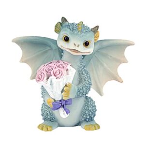 aclema miniature figurines fairy garden dragon present bouquet resin decor collections for terrarium micro landscape