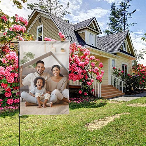 Custom Garden Flag for Outdoor 28 x 40 Inch Personalized Double Sided Flags Design Your Own Picture Logo Text Yard Flag for Outside Lawn Patio Garden Home Decorating
