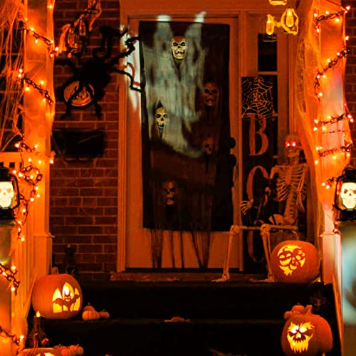 JMEXSUSS 100 LED Orange String Lights, 8 Modes Orange Halloween Lights Indoor, 33ft Orange Lights Outdoor Waterproof for Halloween Decorations, Fireplace, Party, Tree, Garden, Christmas