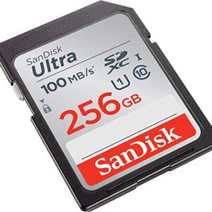 SanDisk 256GB Ultra SDXC UHS-I Memory Card - 100MB/s, C10, U1, Full HD, SD Card - SDSDUNR-256G-GN6IN