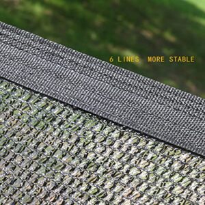 AISky Shade Cloth for Plants Covers Fabric Mesh Tarp 70% Black Net Shading with Grommets 6.5’x6.5’,Greenhouse Sunshade Sunblock for Garden Plants Patio Lawn Flowers Car Outdoor-Black