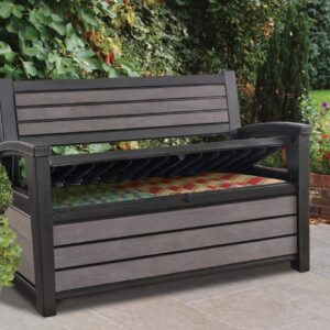 KETER Hudson Bench Outdoor Storage Box 227 Litres