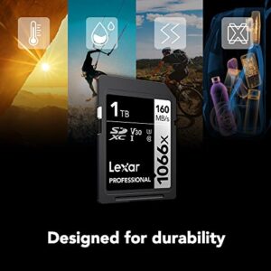 Lexar Professional 1066x 64GB SDXC UHS-I Memory Card SILVER Series, C10, U3, V30, Full-HD & 4K Video, Up To 160MB/s Read, for DSLR and Mirrorless Cameras (LSD1066064G-BNNNU)