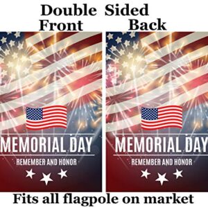 Pickako USA Patriotic American Flag Memorial 4th of July Day Remember Honor Garden Yard Flag 12 x 18 Inch, Double Sided Outdoor Decorative Welcome flags Banners for Home House Lawn Patio